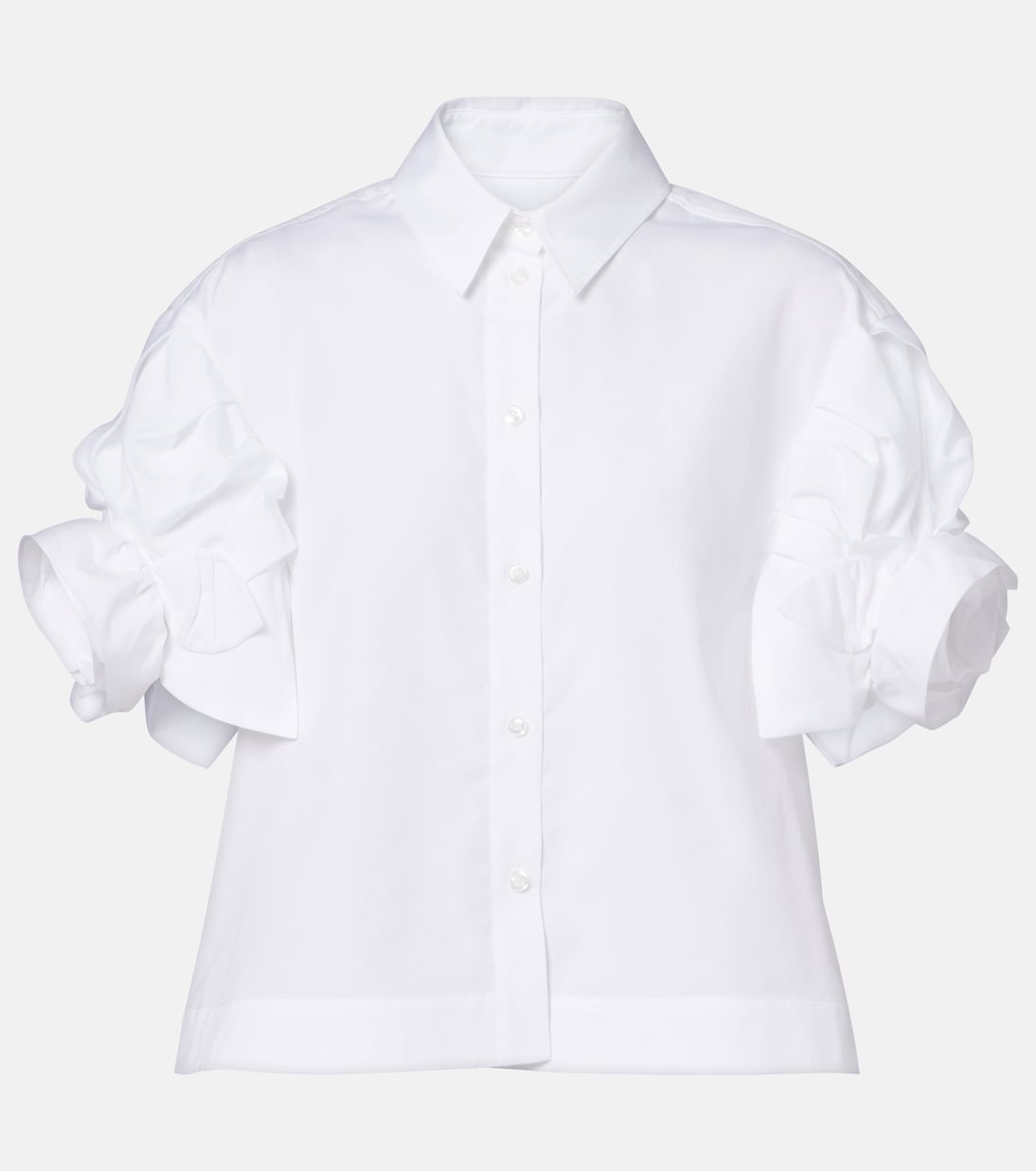 Chemise en coton à manches bouffantes | Simone Rocha