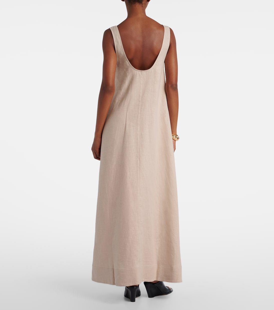 Capri linen maxi dress | Asceno
