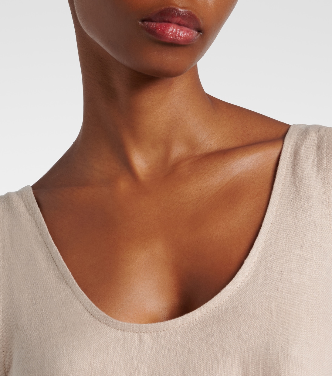 Capri linen maxi dress | Asceno