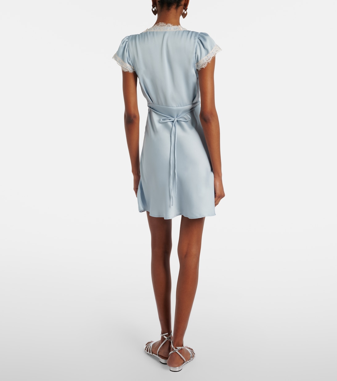 Verena lace-trimmed satin minidress | Faithfull