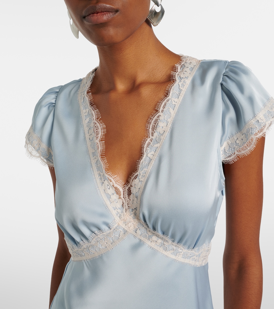 Verena lace-trimmed satin minidress | Faithfull