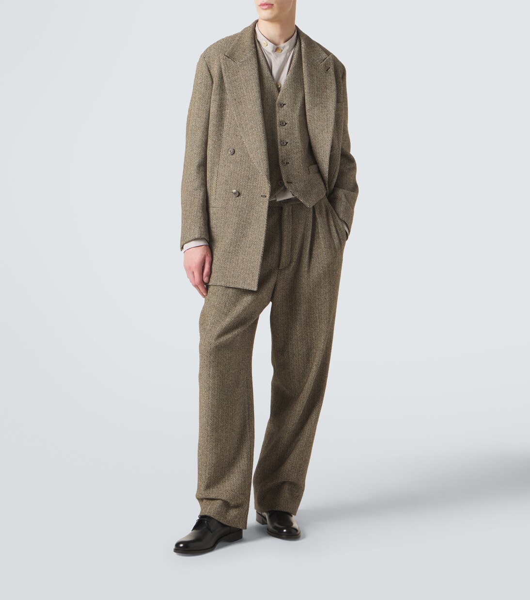 Cotton and wool-blend vest | Giorgio Armani