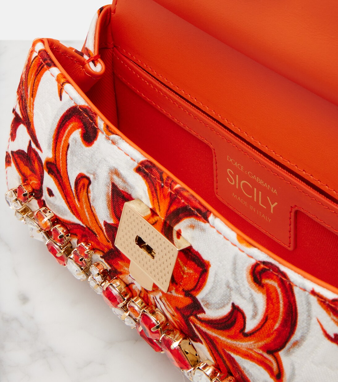 Sicily Mini embellished top-handle bag | Dolce&Gabbana