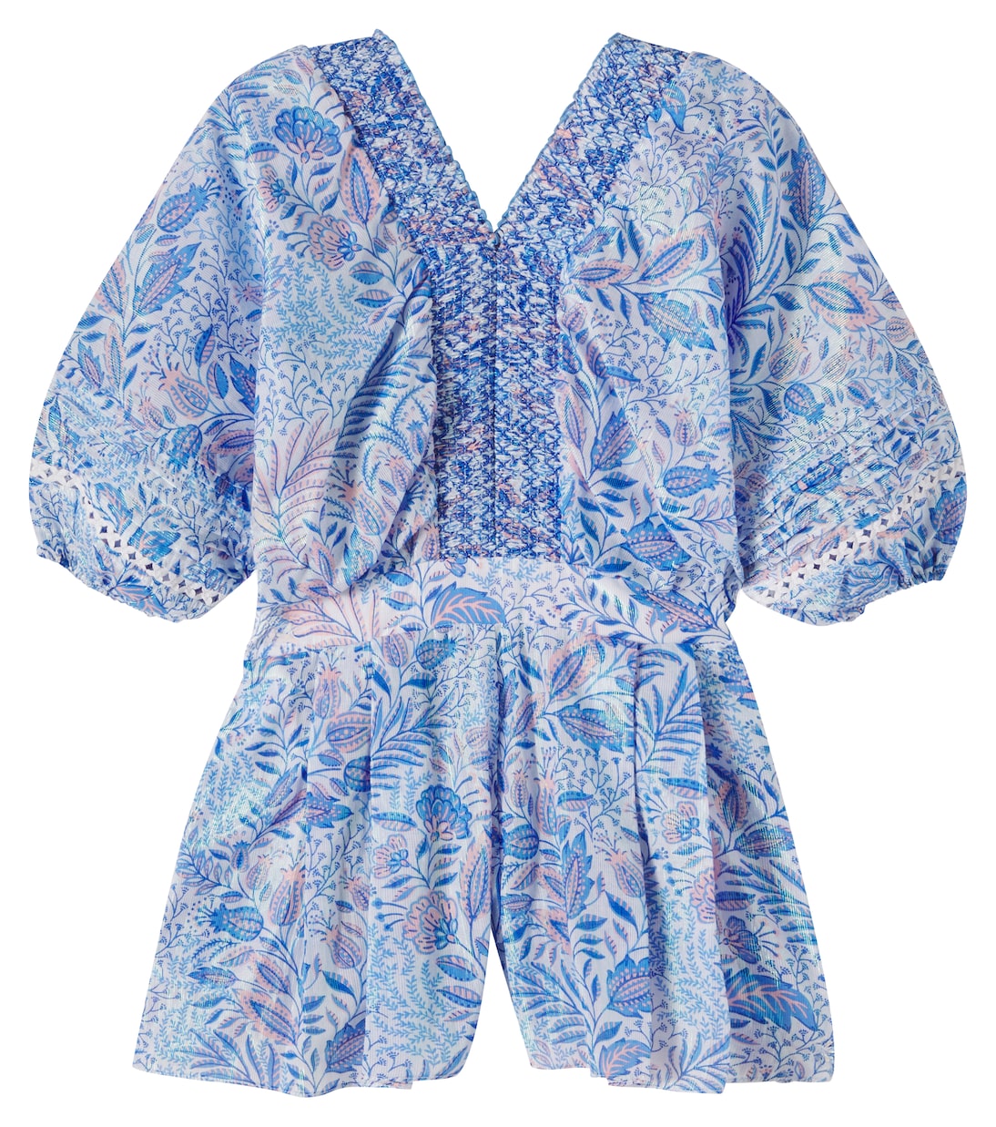 Chantal floral cotton-blend playsuit | Poupette St Barth Kids