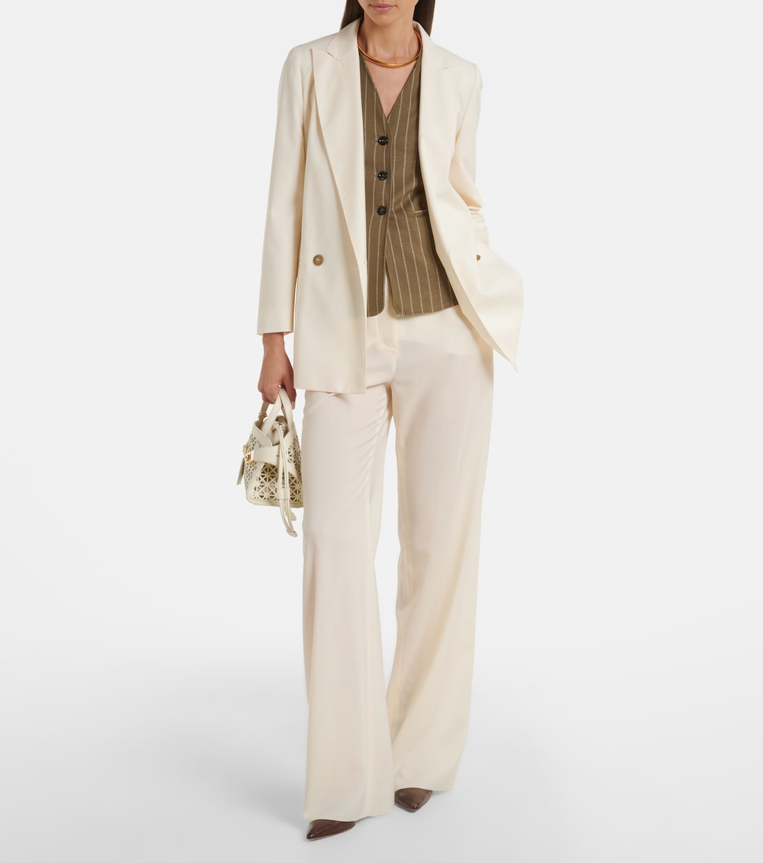 Weite Hose aus Schurwolle | Max Mara