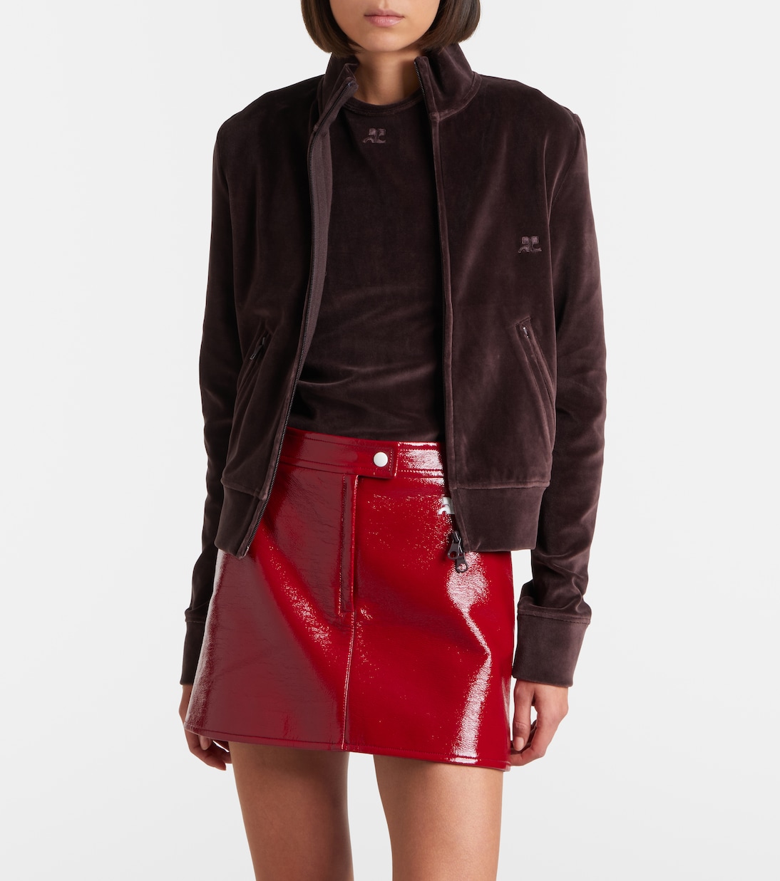 Chaqueta deportiva de terciopelo | Courrèges