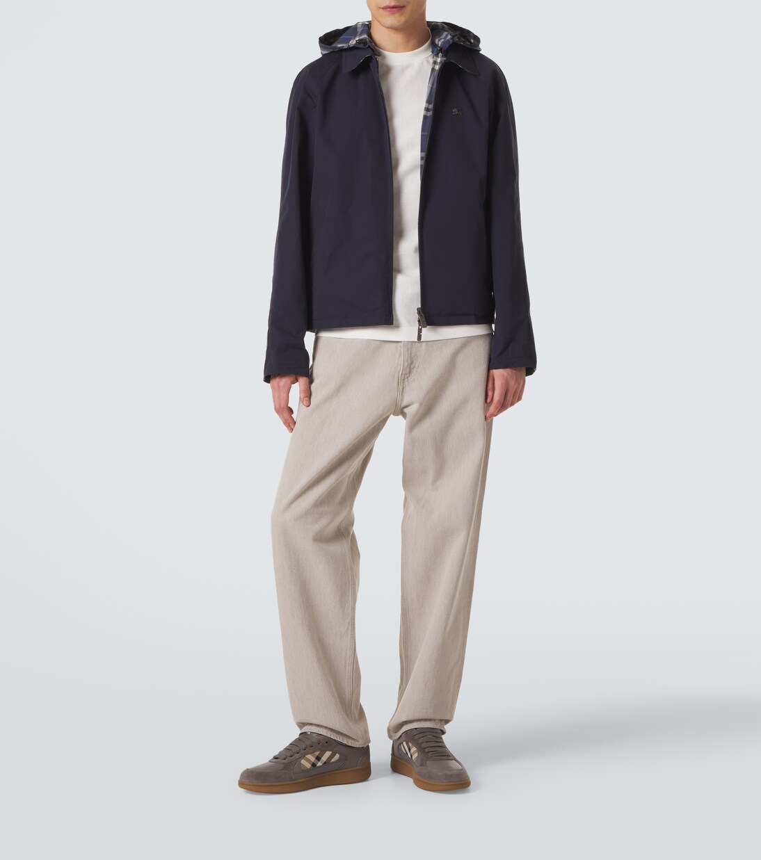 Sneakers Outdoor aus Leder und Veloursleder | Burberry