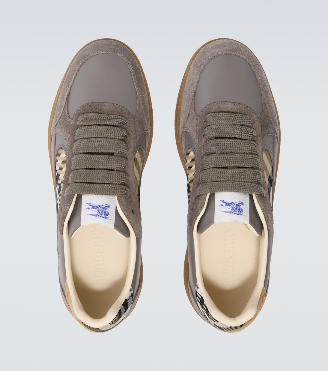 Sneakers Outdoor aus Leder und Veloursleder | Burberry