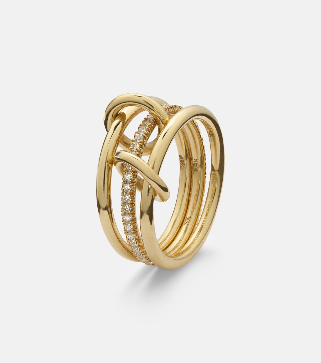 Anello Sonny in oro 18kt con diamanti | Spinelli Kilcollin