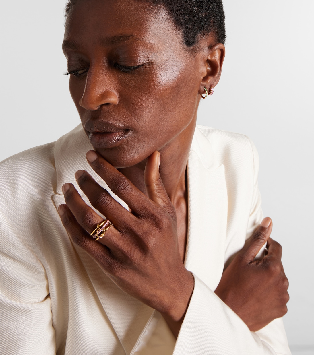 18kt yellow gold ring with sapphire | Spinelli Kilcollin