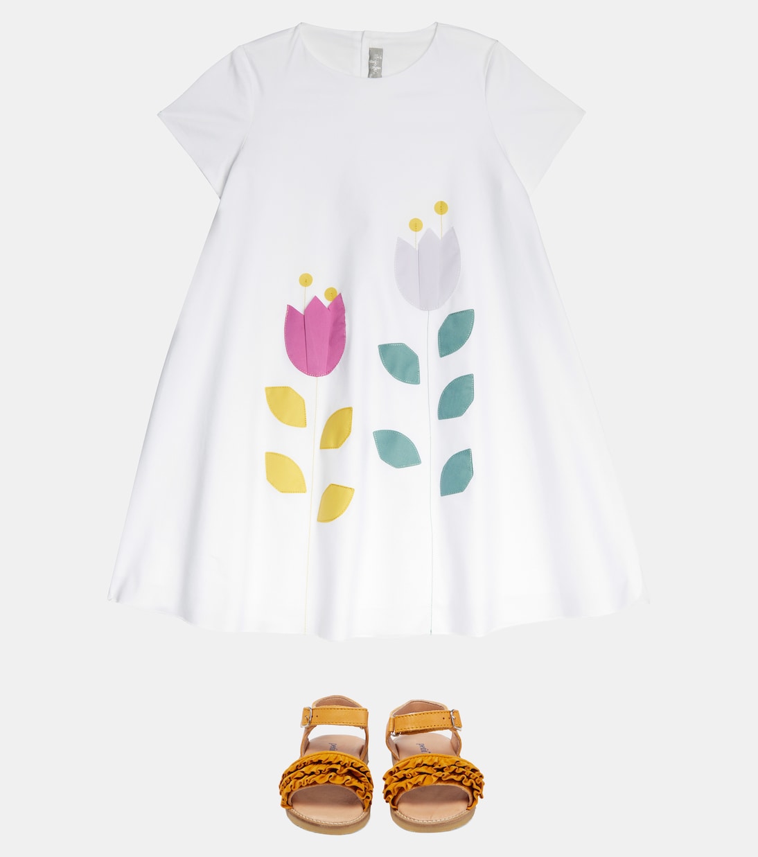 Robe imprimée en coton | Il Gufo