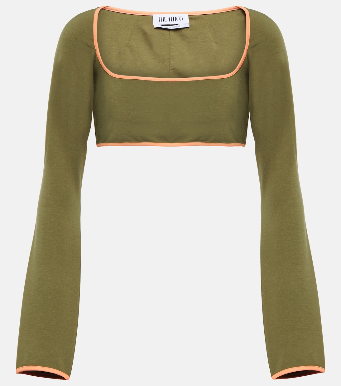 Cropped-Top aus Jersey | The Attico