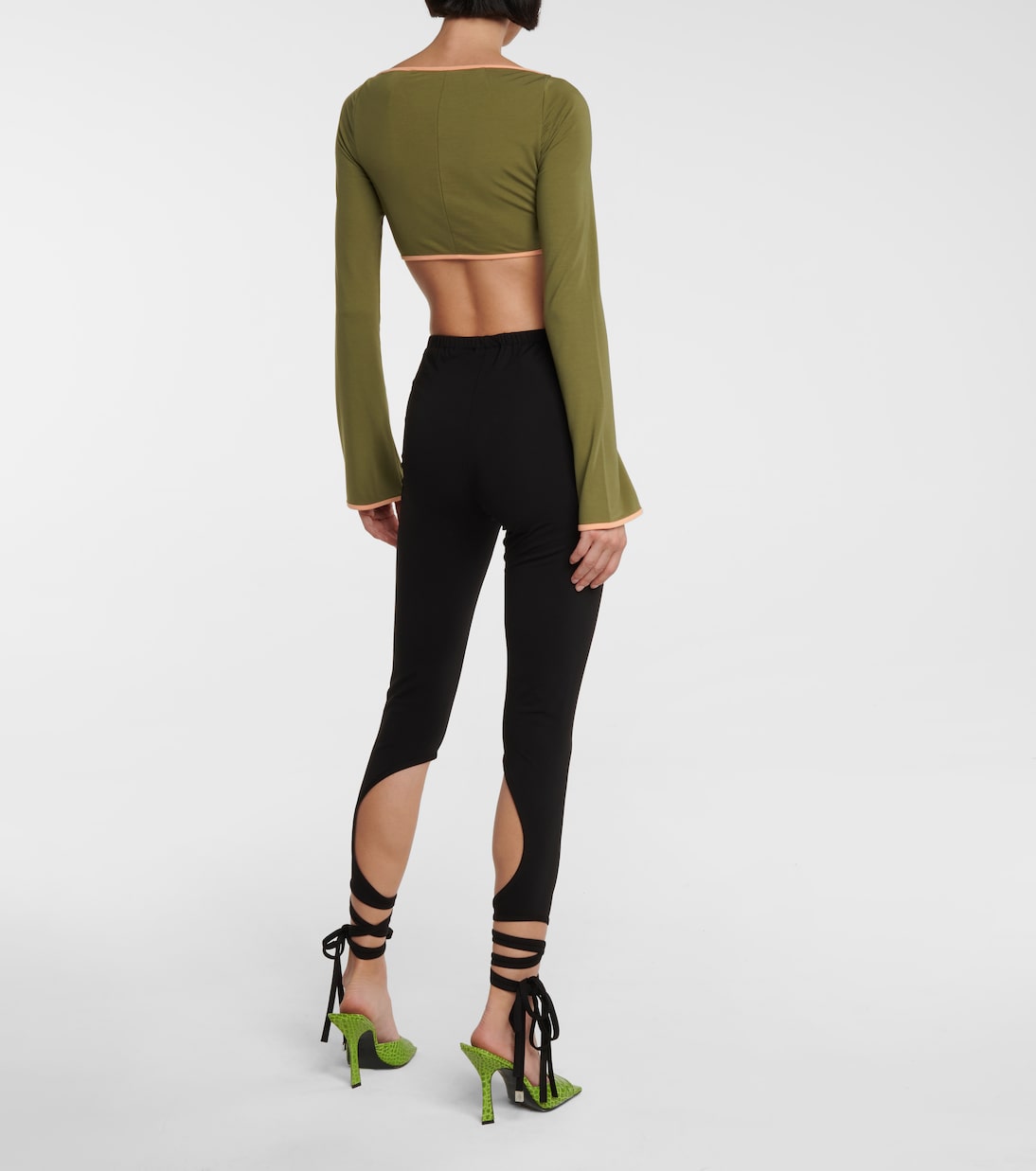 Cropped-Top aus Jersey | The Attico