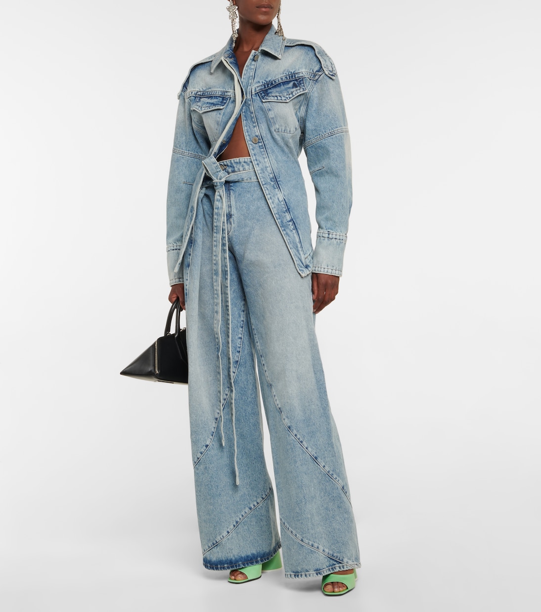 Pantoletten Luz aus Satin | The Attico