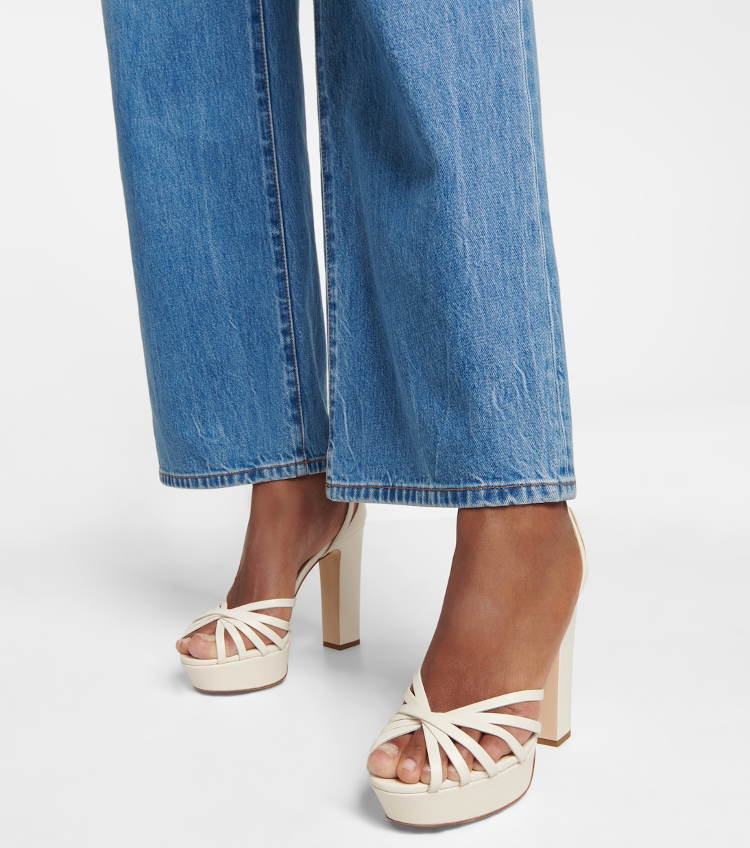 Isra leather platform sandals | Jimmy Choo