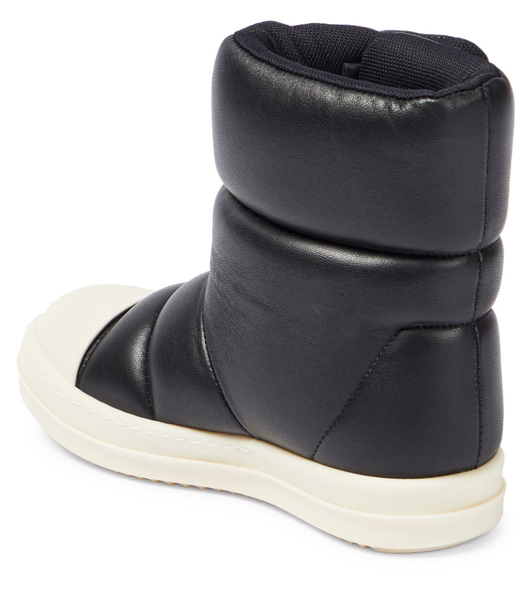 Puffer leather boots | Rick Owens Kids