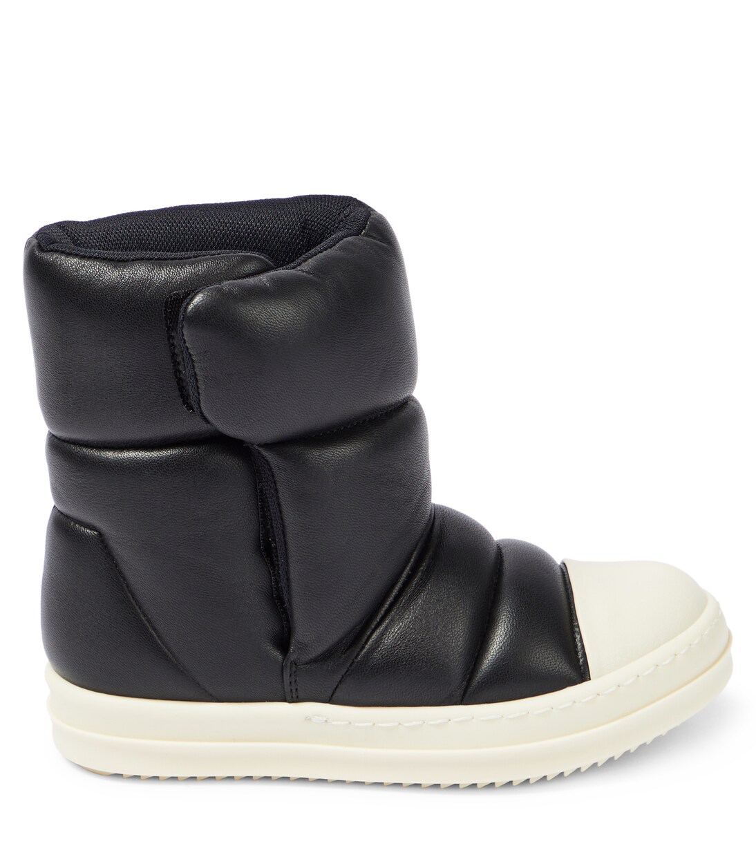 Puffer leather boots | Rick Owens Kids