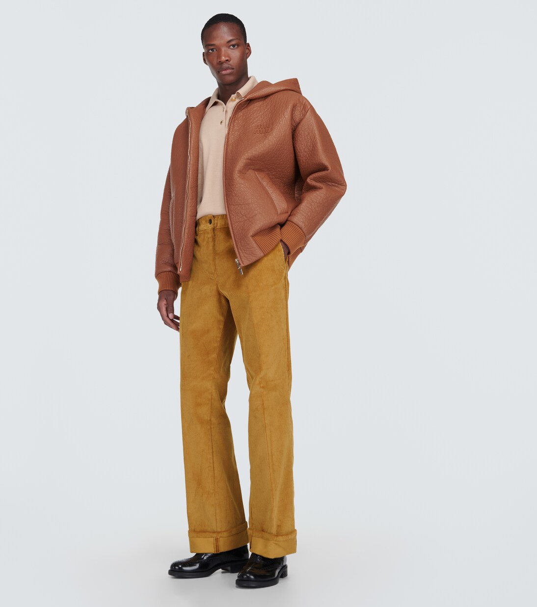 Pantalones flared de pana | Miu Miu