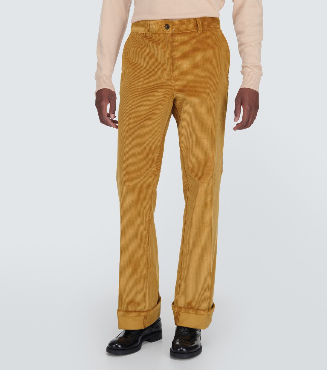 Pantalones flared de pana | Miu Miu