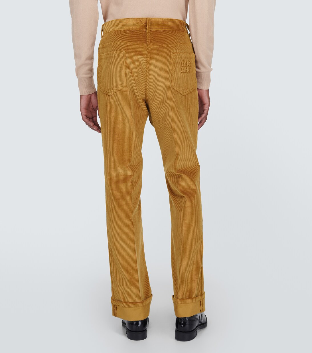 Pantalones flared de pana | Miu Miu