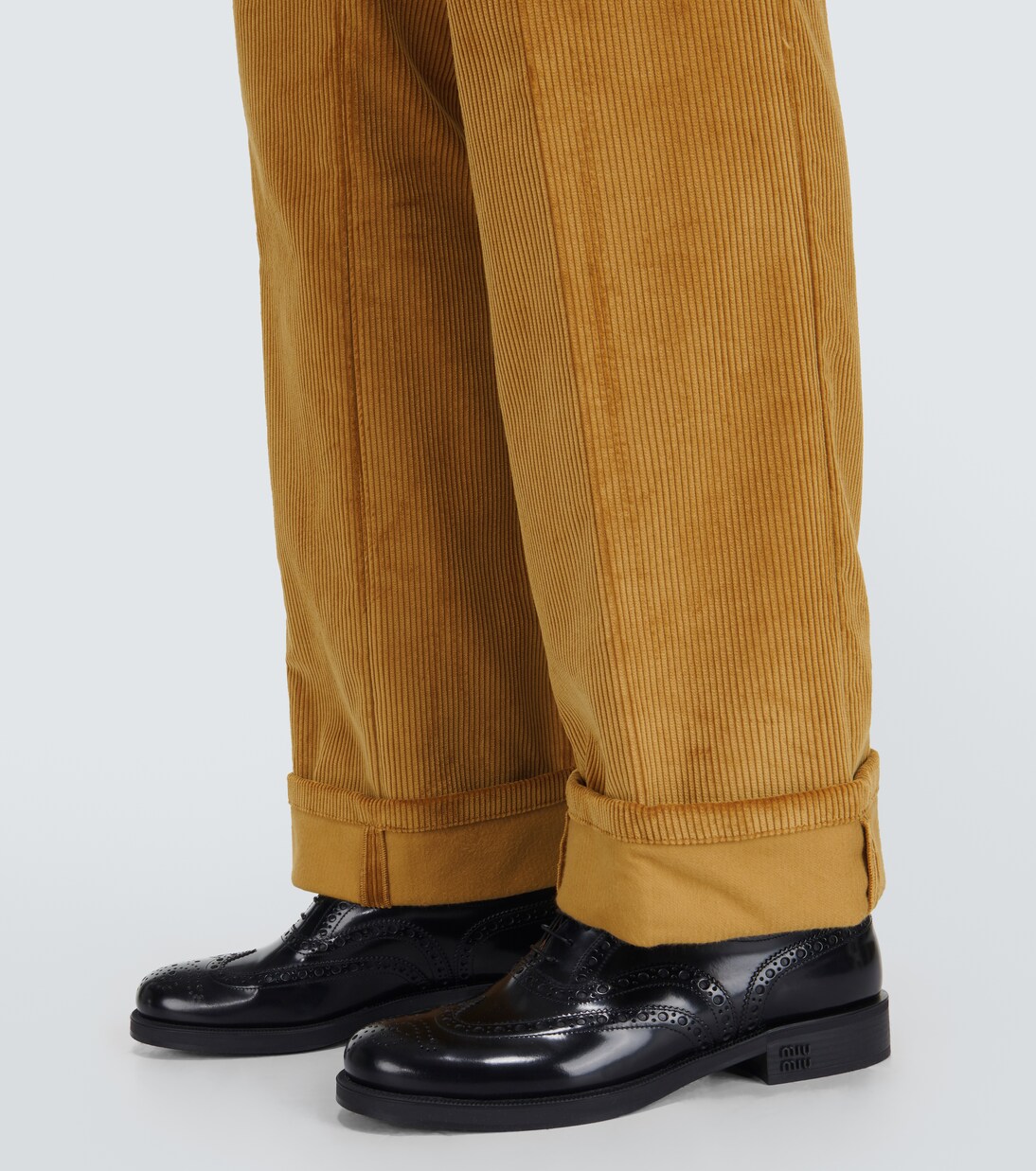 Pantalones flared de pana | Miu Miu