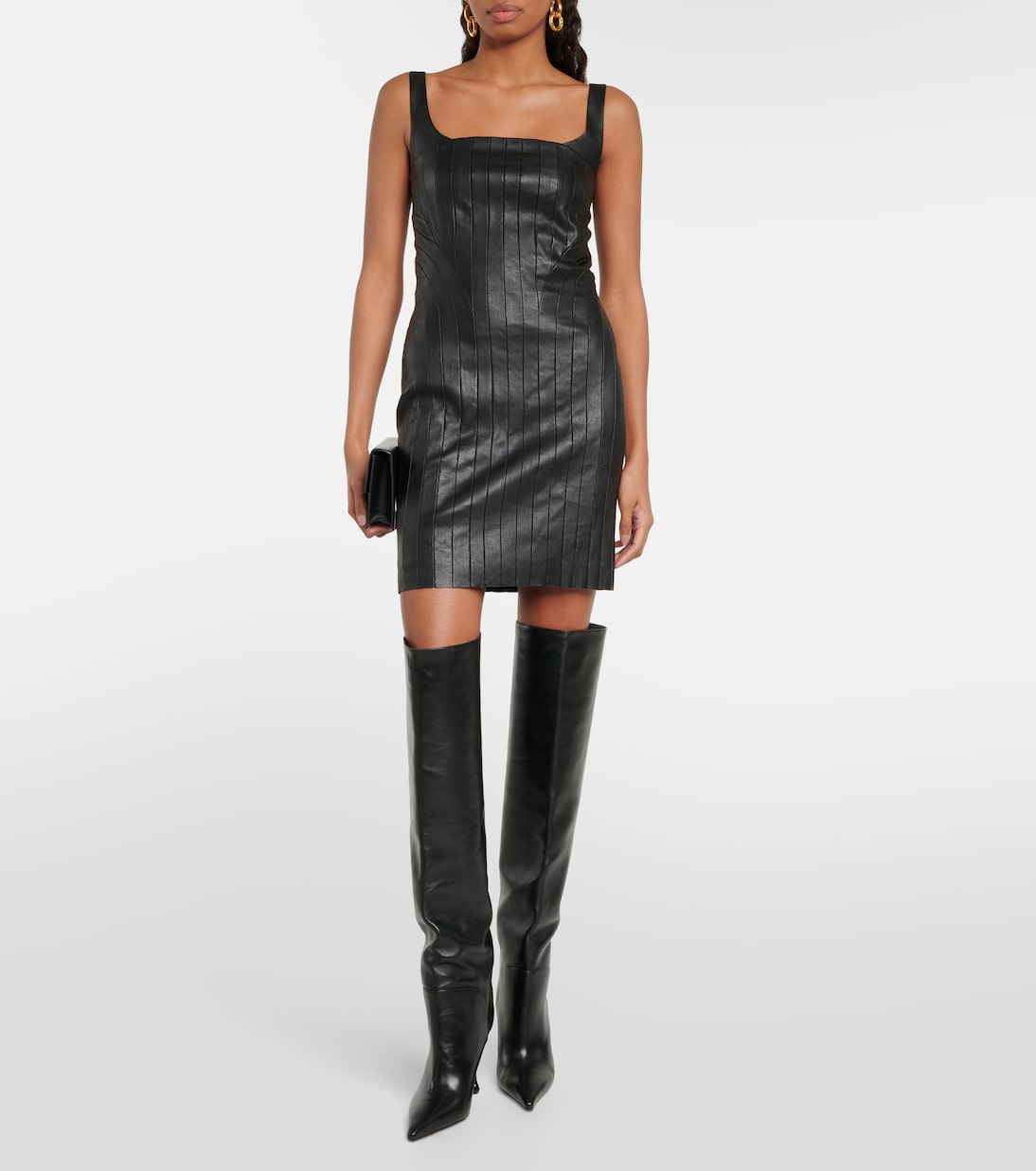 Nino leather minidress | Stouls