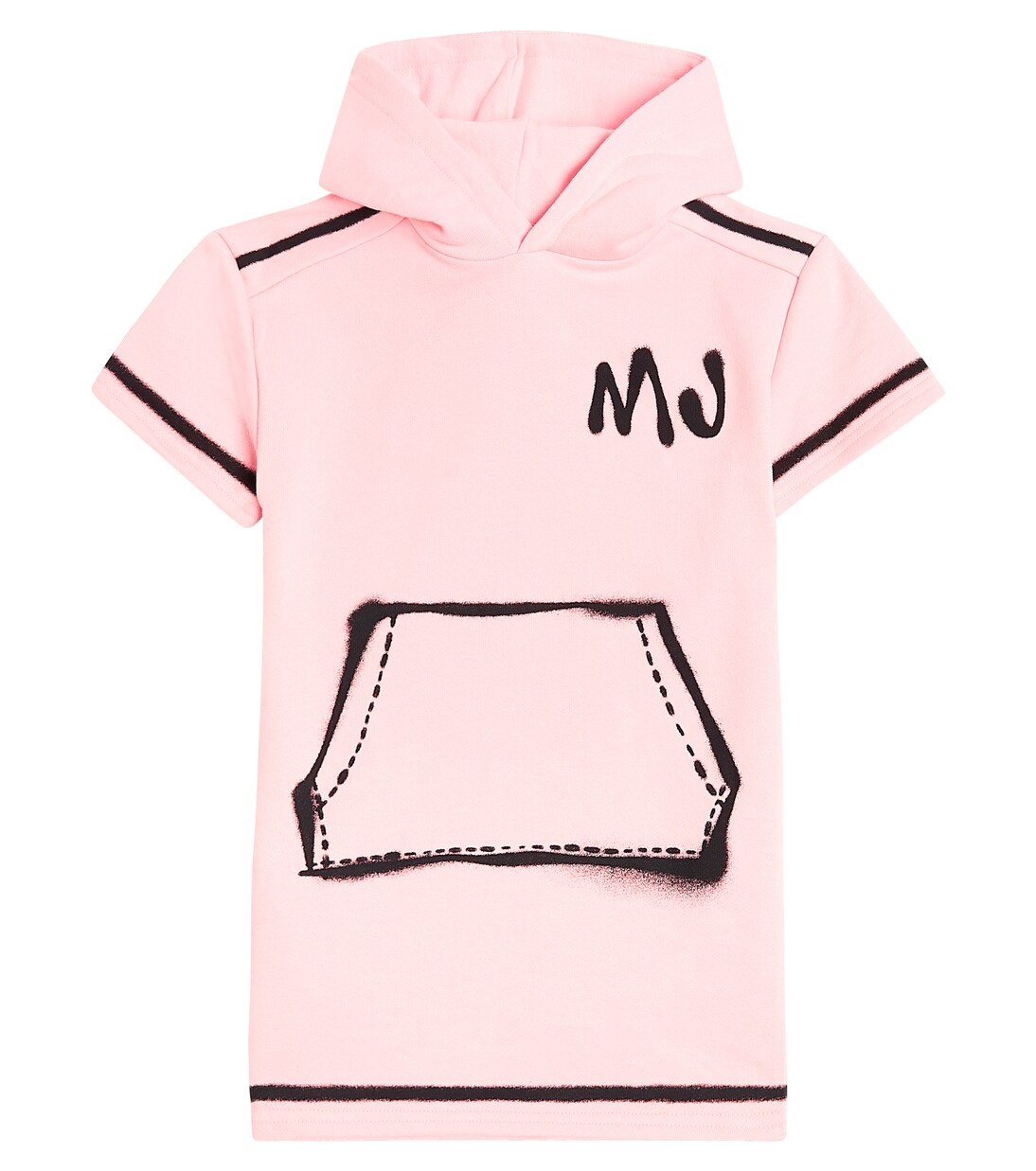 Trompe l'oeil cotton terry dress | Marc Jacobs Kids