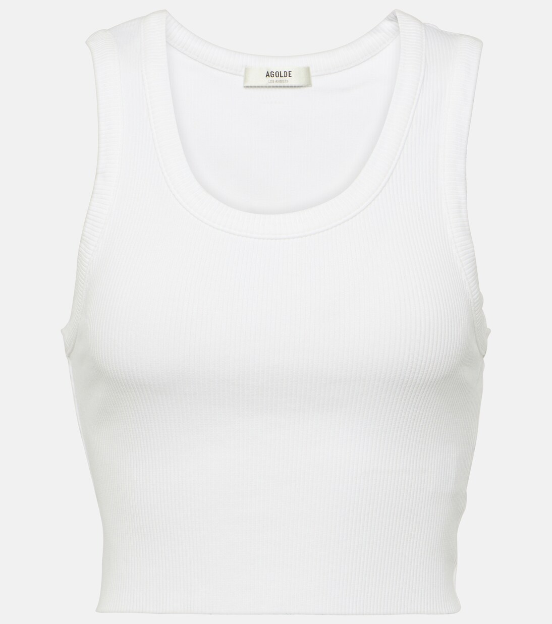 Cropped-Top aus Rippstrick | Agolde