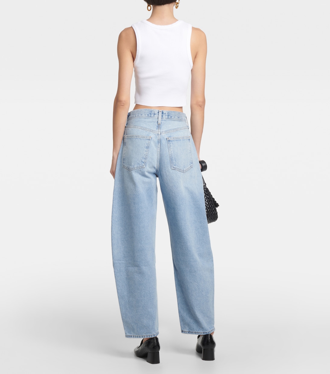 Cropped-Top aus Rippstrick | Agolde