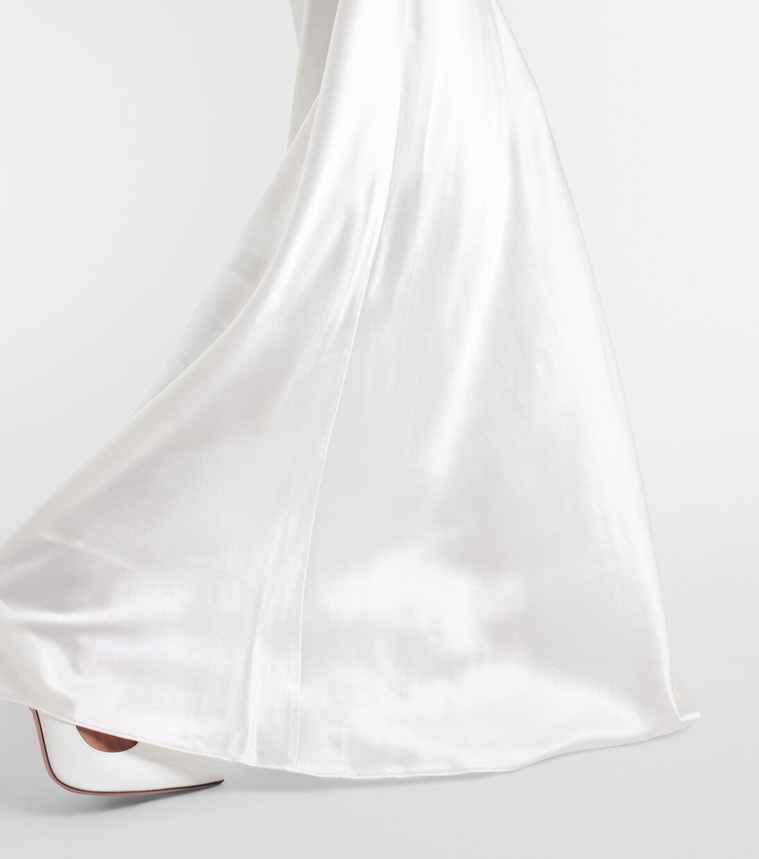 Bridal Robe aus Seide mit Spitze | Rodarte