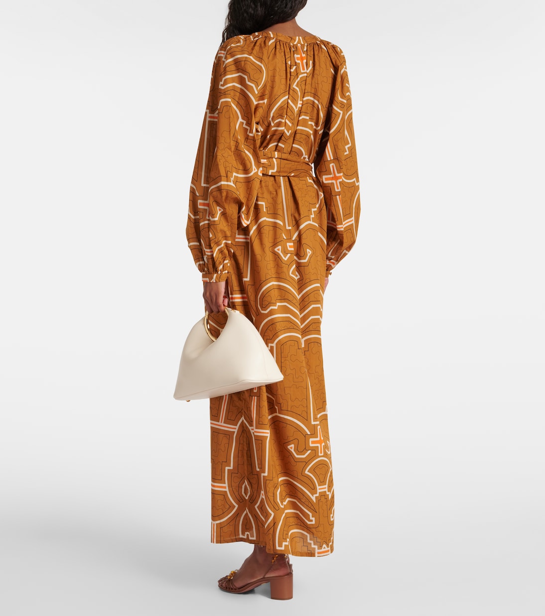 Robe longue imprimée en coton | Johanna Ortiz