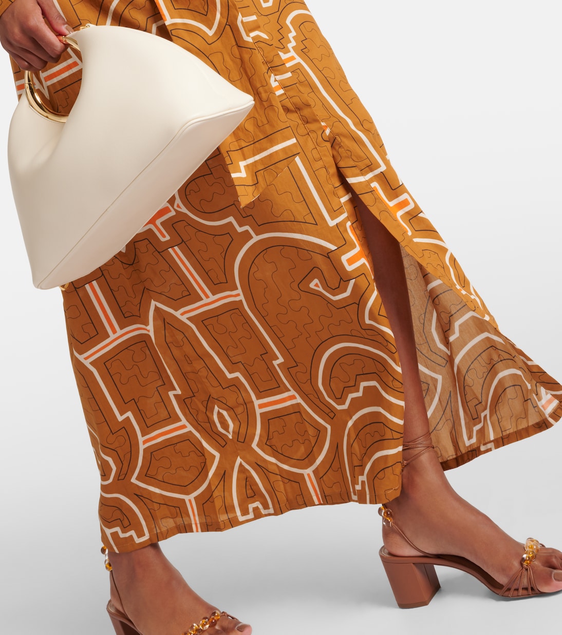 Robe longue imprimée en coton | Johanna Ortiz