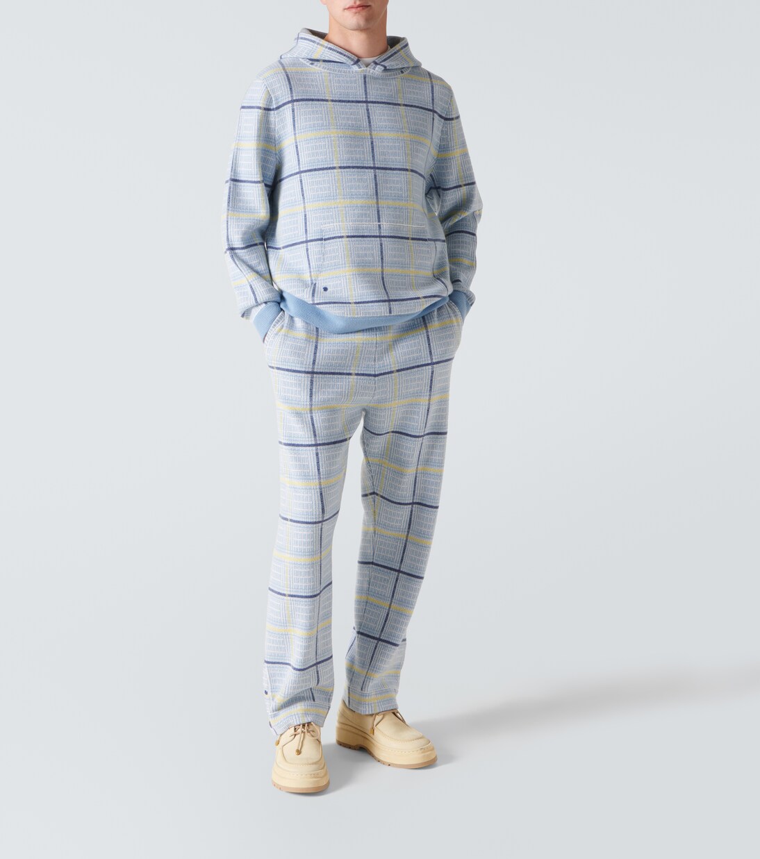 Hoodie Rain aus Kaschmir mit Lapislazuli | God's True Cashmere