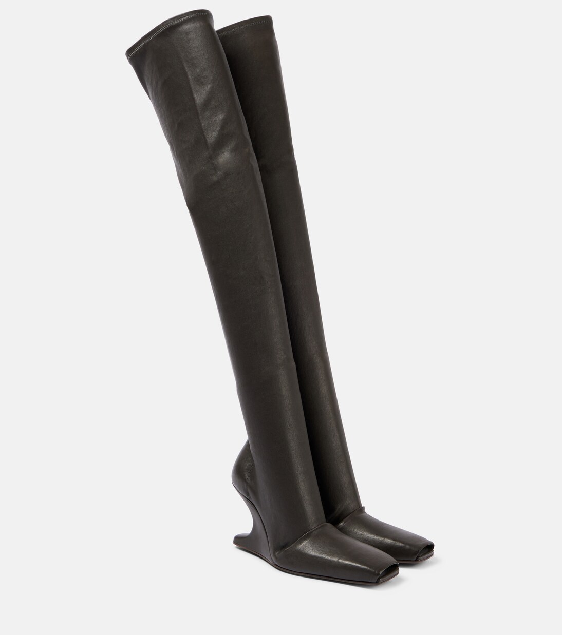 Overknee-Stiefel Cantilever aus Leder | Rick Owens