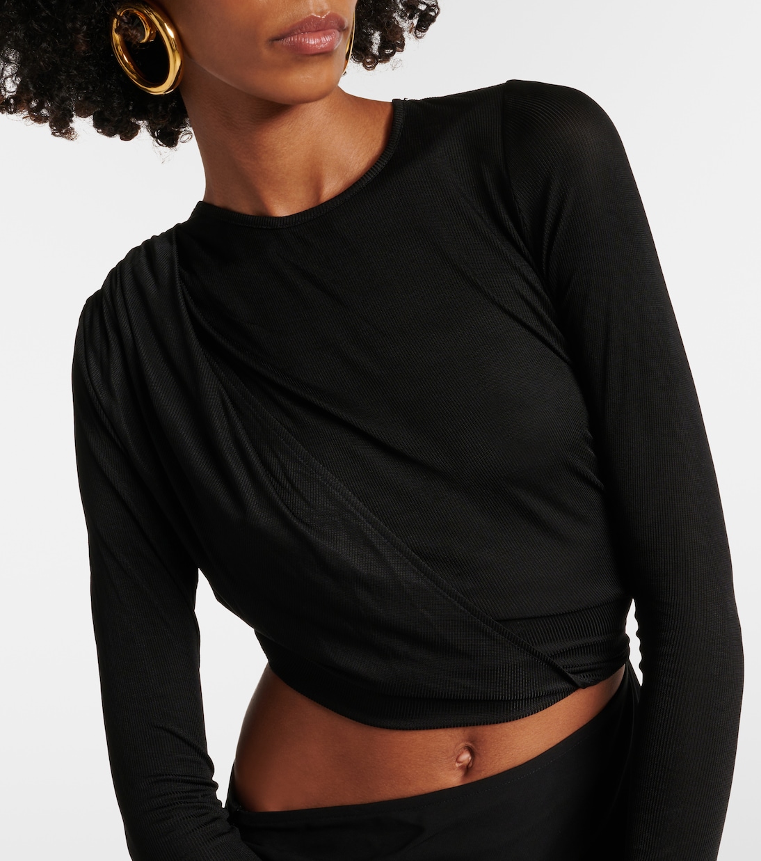 فستان قصير بثنيات Ribbed Twist | Christopher Esber