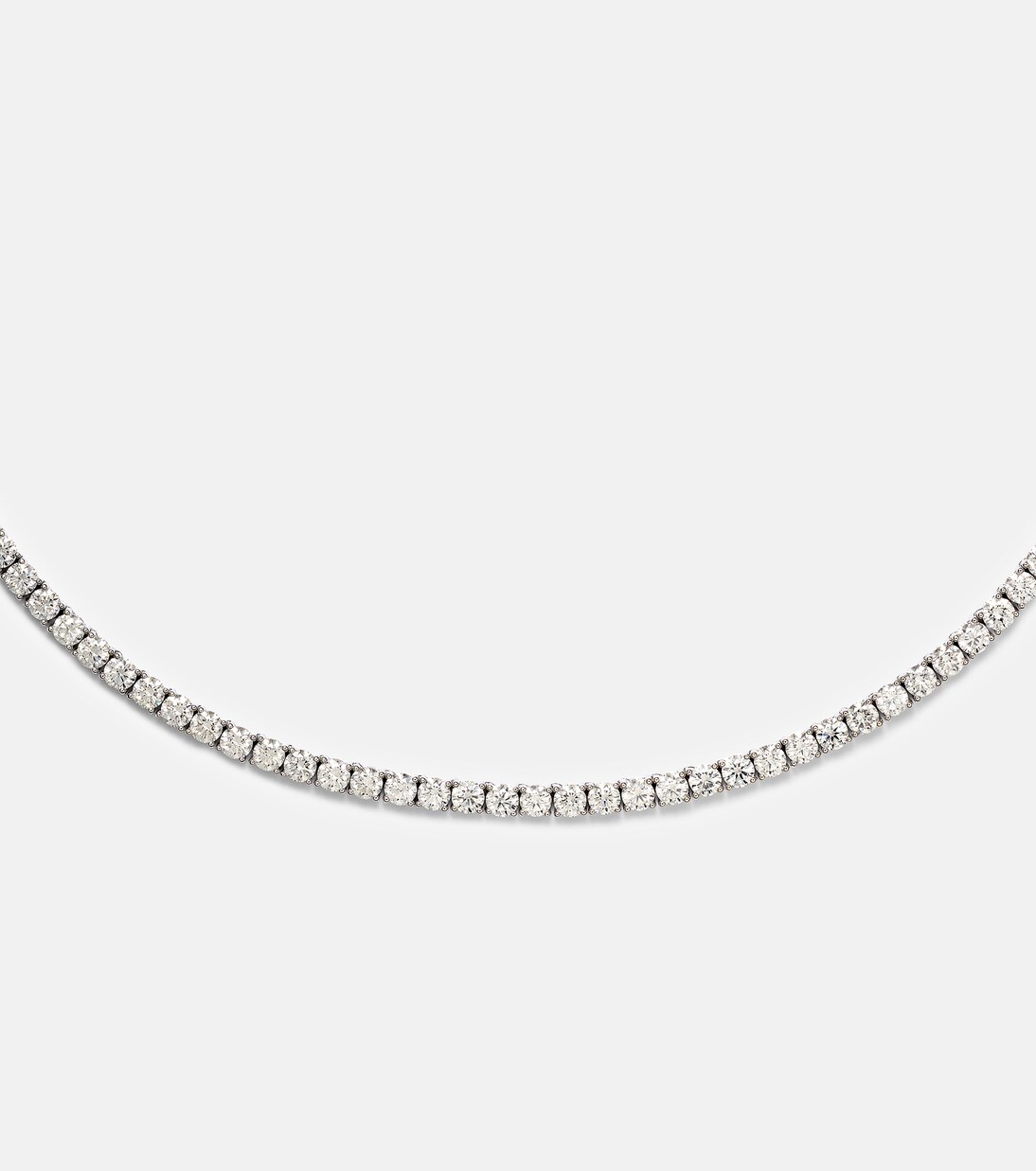 Choker Hepburn in oro bianco 18kt con diamanti | Anita Ko