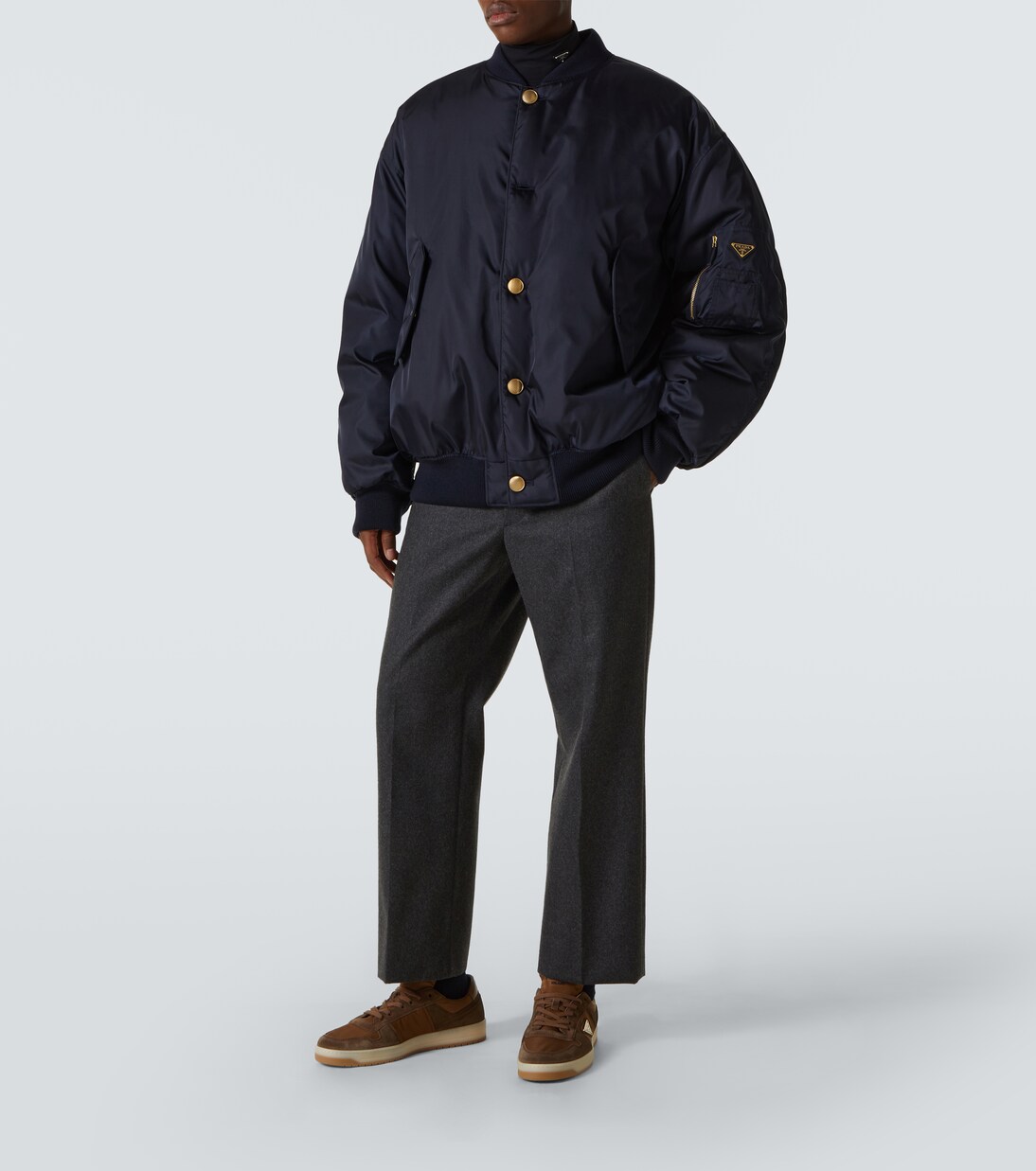 Sneakers Downtown mit Veloursleder | Prada