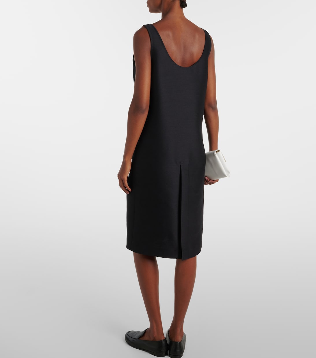 Bumi wool and silk midi dress | The Row