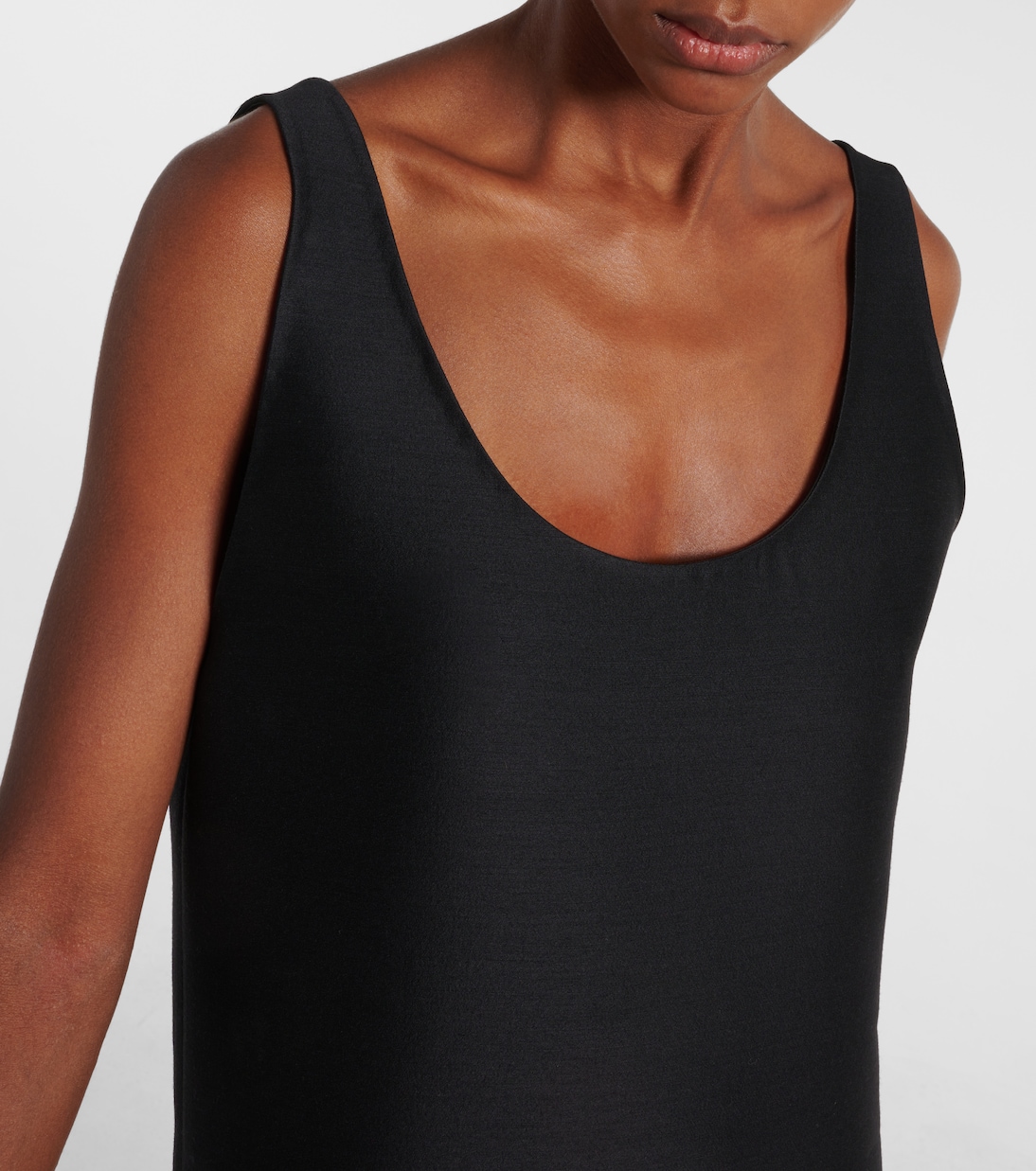 Bumi wool and silk midi dress | The Row