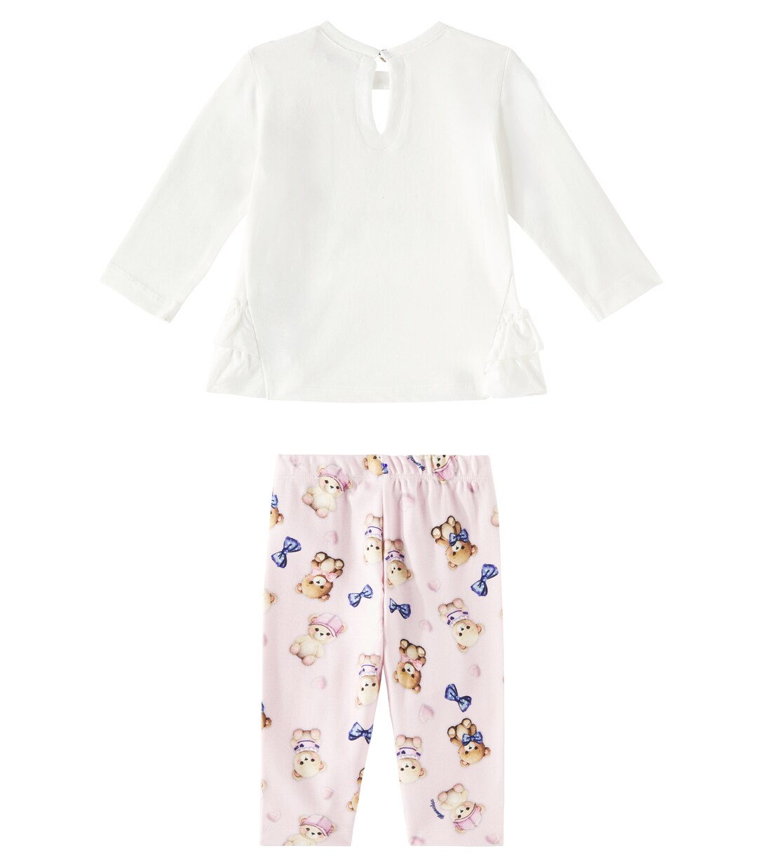 Baby Set aus Longsleeve und Leggings | Monnalisa