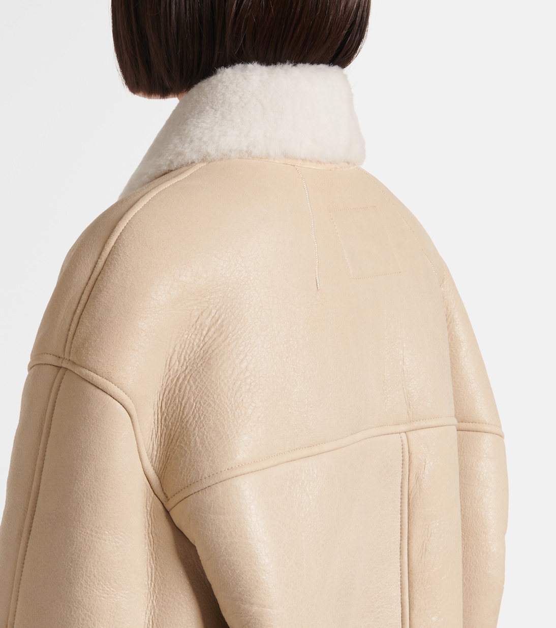 Mantel Elanore aus Leder mit Shearling | Isabel Marant