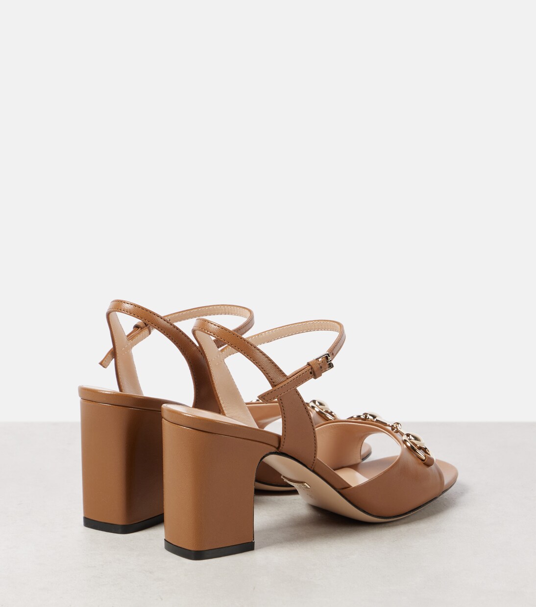 Sandalen Lady Horsebit 75 aus Leder | Gucci