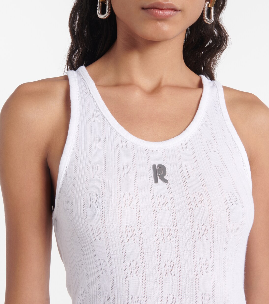 Camiseta de algodón semitransparente | Rabanne