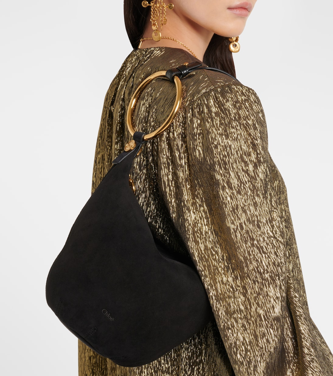 Bolso al hombro Bracelet Medium de ante | Chloé