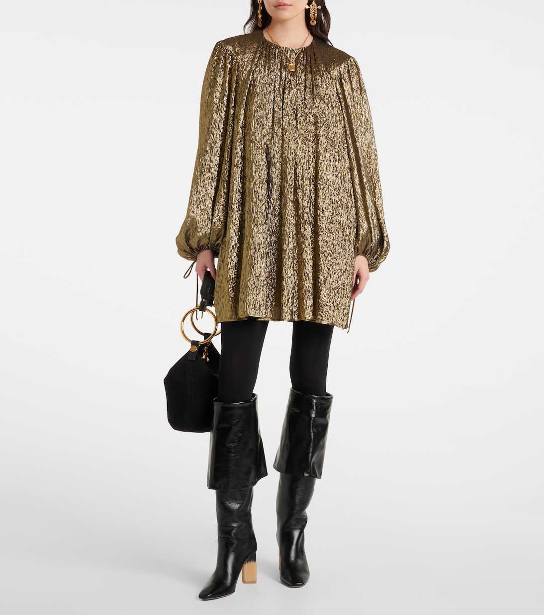 Bolso al hombro Bracelet Medium de ante | Chloé