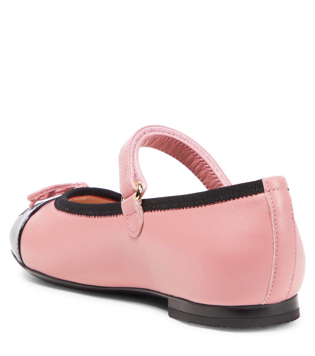 Bailarinas Mary Jane de piel con DG  | Dolce&Gabbana Kids