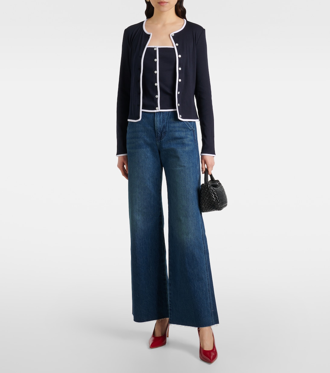 Wilmer cotton-blend cardigan | Veronica Beard