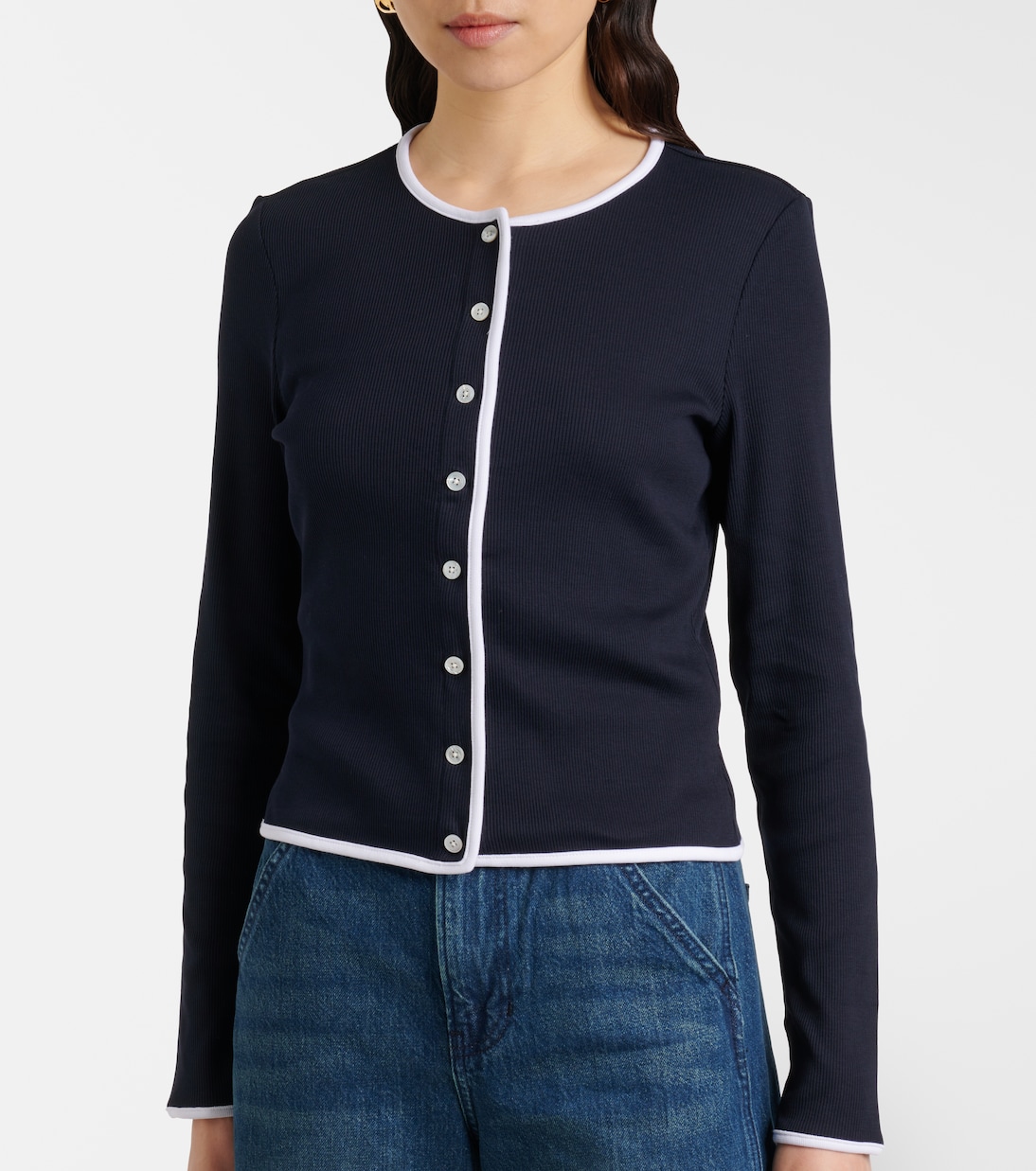 Wilmer cotton-blend cardigan | Veronica Beard