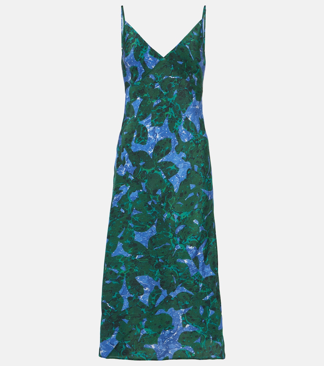 Abito sottoveste in seta con stampa | Dries Van Noten