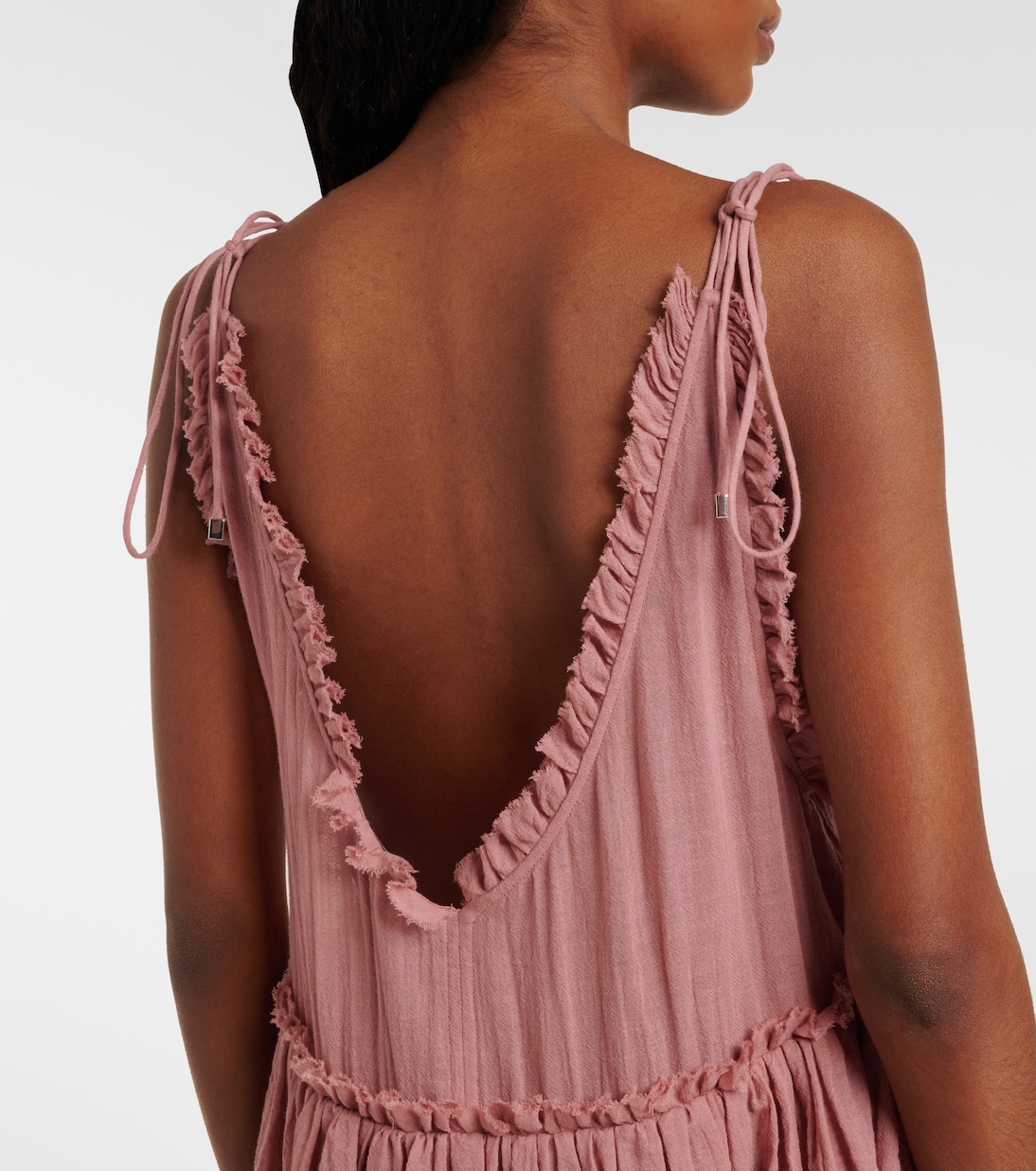 Ruffled cotton gauze minidress | The Attico